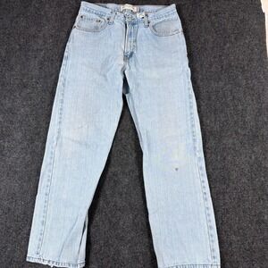 Levi's 505 Regular Fit Light Wash Straight Leg Denim Jeans W34 L32 Light Blue